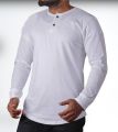 Pure White Long Sleeves Men's T Shirt New Style 155GSM Comfortable, Durable & Soft Material.. 