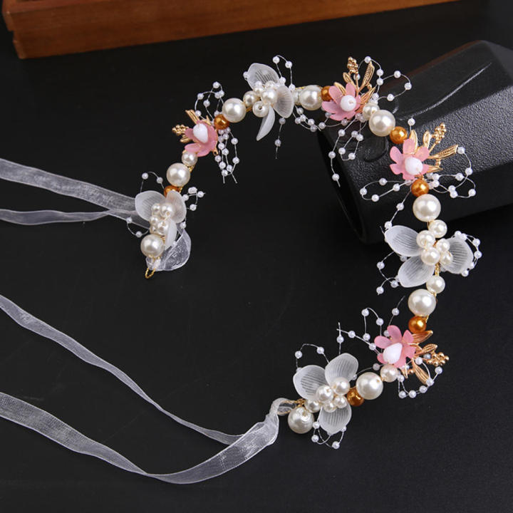 Headwear%20Children'S%20Headwear%20Girls'%20Hair%20Band%20Pearl%20Hairband%20Flower%20Garland%20Pearl%20Hair%20Headdress%20Pearl%20Hair%20Band%20-%20Image%207