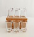 Qianli Glass 6pcs Set Clear Shot Glass Glassware Hotel & Home Use. 
