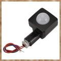 Kqueebee 220V Mini Human Body Infrared Sensor Infrared Body Sensor Switch LED Flood Light PIR Motion Sensor Adjustable Black. 