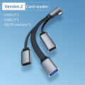 Hagibis USB C HUB Card Reader Type-c to USB 3.0 2.0 hub SD Micro SD TF Card Reader OTG Adapter cable for Mobile Phone iPad Pro MacBook Huawei Lenovo Dell. 