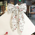 Korean Style Small Fresh Floral Big Bow Hair Clips For Girls Women Elegant Fashion Hair Accessories. 