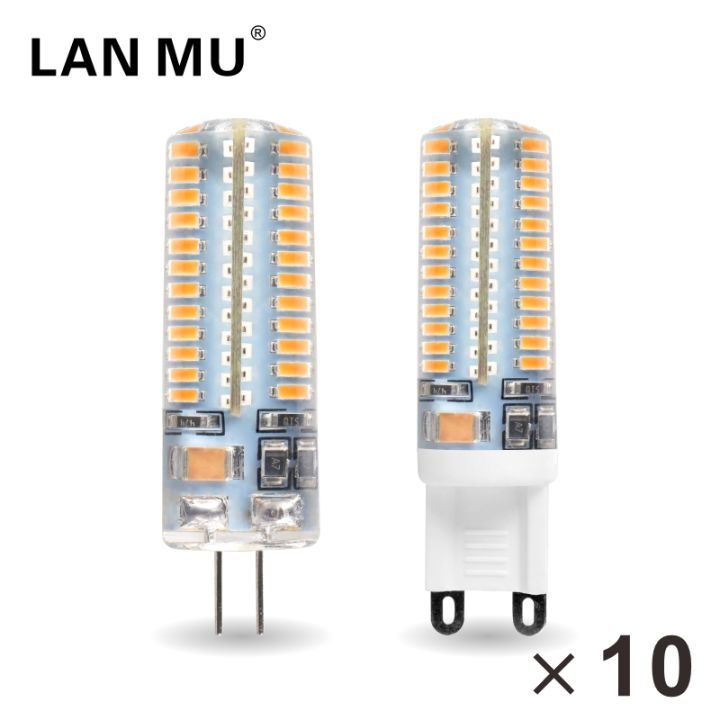 10pcs LED Bulb G4 G9 12V 220V AC DC 1w 2w 3w 4w 5w 6w Replace 40w 60w Halogen Lamp Light 360 Beam Angle Chandelier LED Lighting