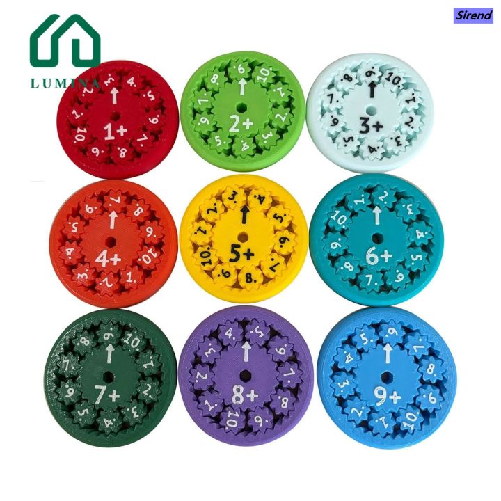 Sirend Lumina Students Teaching Aid Math Fidget Spinner Set for Fun ...