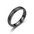 EB 4mm Fashion Simple Design Sandblast Stainless Steel Titanium Ring Anxiety Fidget Rings Finger Ring Women Men Punk Rock Gift. 