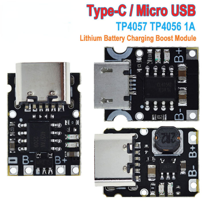 Tp4057 Module Mini Type-C USB TP4057 1A Lithium Battery Charging Protection Board Module ...
