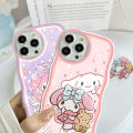 Super Case For Infinix Hot 11S NFC Cute My Melody and Baby Cinnamon Clear Cartoon Cases Soft Silicone Full Rubber Back Cover Moble Phone Tpu Transparent Curly Wave Hybrid Shockproof Casing For My Melody and Baby Cinnamons Ring+ Free Holder. 