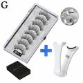 5pairs Magnets Tweezer With 3d Magnetic Natural Mink Curler False Extension Makeup Eyelash Eyelash Clamp Professional Clip Q7d8. 