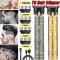 Vintage T9 Hair Cutting Machine Hair Clipper Professional Cutter Trimmer for Men Cordless Beard Trimmer USB for Barber Dragon. 