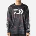 Daiwa Summer Thin Ice Silk Sportswear Hoodie round Neck Long Sleeve Men's Casual Sports Fishing Fishing Suits. 
