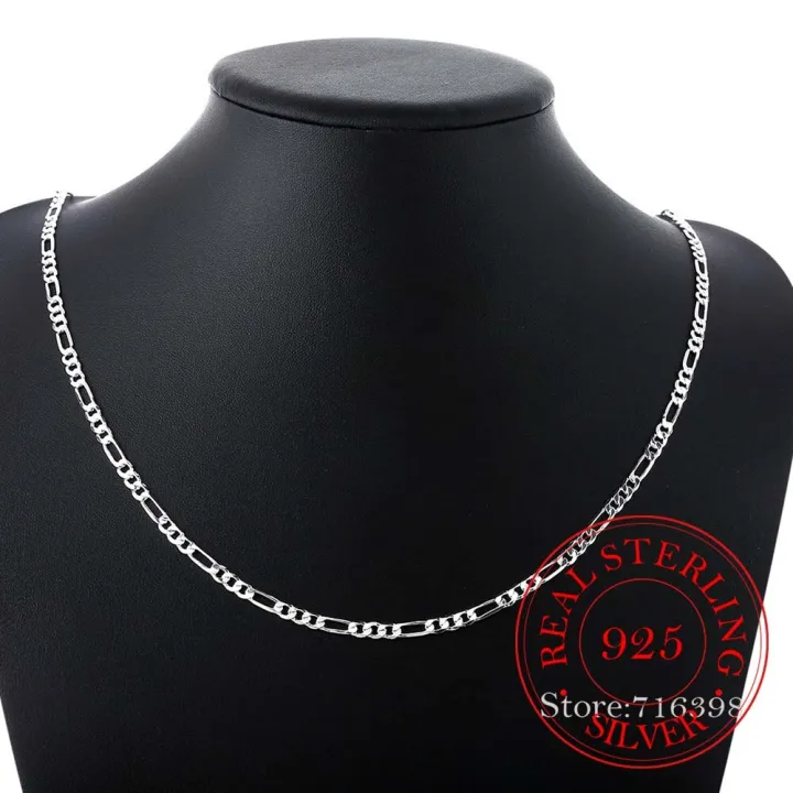 40-75cm%20925%20Stamp%20Silver%20Color%204mm%20Figaro%20Chain%20Necklace%20for%20Women%20Girl%20Boy%20Kids%20Italy%20Jewelry%20Kolye%20Collares%20Sieraden%20Colier%20-%20Image%204