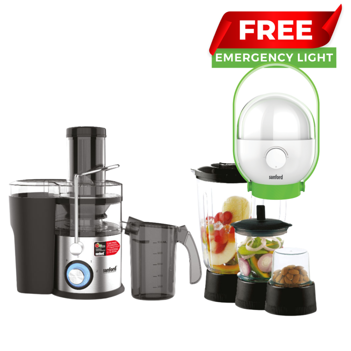 Sanford 2 Ltr 5 In 1 Juice Blender - SF-5508JB + SANFORD Rechargeable Emergency Lantern - SF-2731EL (Free)