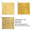 100 pcs DIY Metal Embossing Decoration Gilded Tin Food Baking Wrapping Paper Package Paper Candy Chocolate Aluminum Foil. 