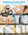 Phomemo M110 Mini Portable Printer Thermal Label Printer Stickers Pocket Labeling Maker Machine Similar as Niimbot B21 B1 50mm Pizazzazz. 