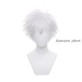 Anime JJK Gojo Satoru Cosplay Costume Tops Pants Eye Patch Gojo Satoru Wig Halloween Party Men Uniform Cosplay Suit. 