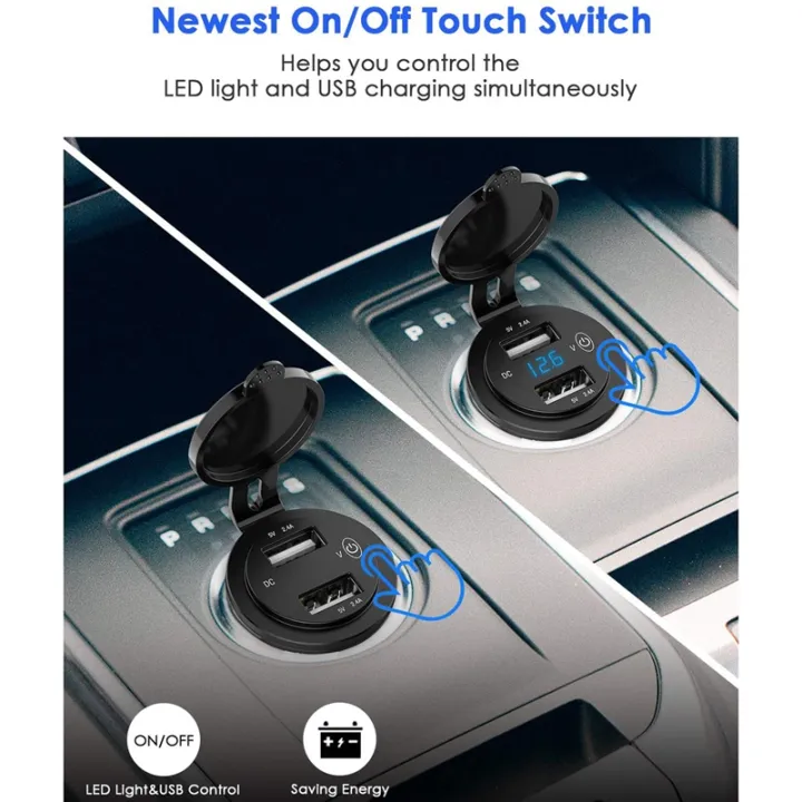 12V%20USB%20Outlet,%20Waterproof%2012V/24V%2024W%204.8A%20Dual%20USB%20Charger%20Socket%20Power%20Outlet%20Adapter%20with%20LED%20Voltmeter%20Switch%20-%20Image%208