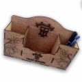 Customized Name Wood Pen Holder, Office Pen Holder, Box Type, Stationery Holder, Desk Organizer, Wood Pencil Holder, Wooden Pencil & Pen Holder.. 