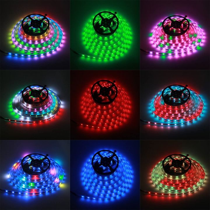 5V%2060LEDs%201M%20WS2812B%20LED%20Strip%20Addressable%20RGB%20LED%20Strip%20light%20-%20Image%202