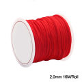 Polyamide Cord 0.2-2mm Red Nylon Cord Sewing Thread For Rope Silk Beading String DIY Jewelry Making. 