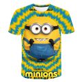 Summer T-Shirt Girls boys Captain Minionss Cartoon Print kids Clothes Fashion Harajuku Children'S Clothing anime T Shirt. 