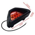 12V Car Sporty F1 Style Triangle 12 LED Rear Stop Tail Third Brake Light Lamp. 