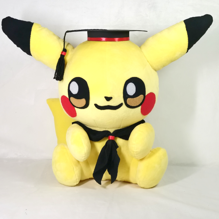 Pikachu Graduation Plush Stuffed Toy 1.5ft High Quality Hand Made Sri