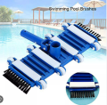 Swimming Pool Vacuum Head with Side Brush Wheel, Wall Floor Fish Pond Swimming Pool Floor Cleaning Tool Summer. 