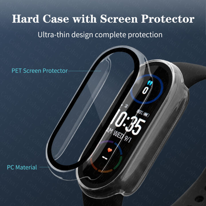 Glass%20Case%20for%20Xiaomi%20Mi%20band%204%205%206%203%207%20Cover%20Screen%20Protector%20Film%20For%20Miband%207%206%205%20Smart%20Watchband%20Protective%20Strap%20Bracelet%20-%20Image%202
