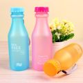 【WEJA】500MLCreative Candy Color Drop-proof Soda Bottle Plastic Frosted Sealed Water Bottle Portable Sports Water Cup Transparent. 