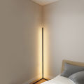 LED corner floor lamp warm white with black without flicker. 