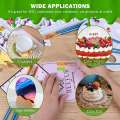 18 Pcs Clear Acrylic Disc 4 Inch Circle Acrylic Sheet Thick Circle Acrylic Rounds Blanks Acrylic Panel for DIY Crafts. 