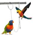 1Pcs Stainless Steel with Swivel Buckle Starling Pigeon Outdoor Parrot Foot Ring Bird Accessories Bird Stand Ankle Parakeet Foot Chain. 