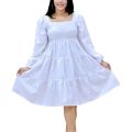 Fashion casual single color frock desaign 2023. 