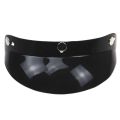 ✿Ready stock Universal Black 3-Snap Motorcycle Helmet Peak Lens Open Face Sun Shade Visor Shield. 