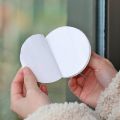 1/6Pcs Sticky Door Handle Non-marking Self-adhesive Round Door Handle Plastic Cupboard Drawer Wardrobe Handle For Balcony Glass Sliding. 