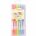 Twin pen highlighter set of 6 (Double Side Highlighter Pen). 