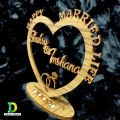 Customized Wooden Gift With Your Name & Wishes For Happy Married life gift anniversary Gift wedding gift lover gift valentine gift. 