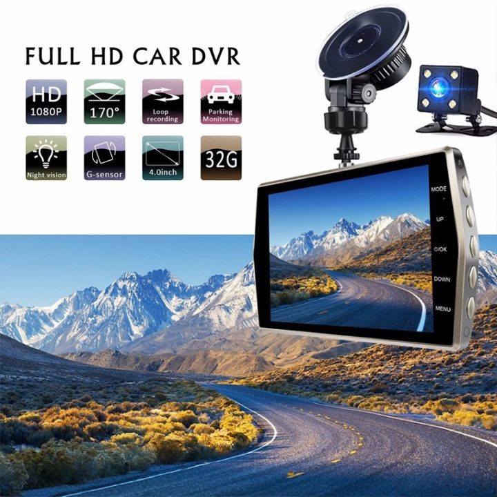 Car%20DVR%20Driving%20Recorder%20Front%20and%20Rear%20Dual%20Recording%20Camera%204.0%20inch%20Screen%201080P%20Rear%20View%20Reversing%20Camera%20-%20Image%205