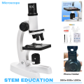 Student Digital Microscope 300x 600x 1200x for Science Lab School Teaching Kids Biological Microscope. 