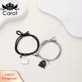 Carat Love Heart Magnet Suction Bracelet Ghost Pendant Couple Bracelet Halloween Jewelry Gift for Men Women. 