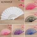 ECHIDNA Folding Fan Comfortable Grip Cheongsam Hanfu Show Hand Fan. 