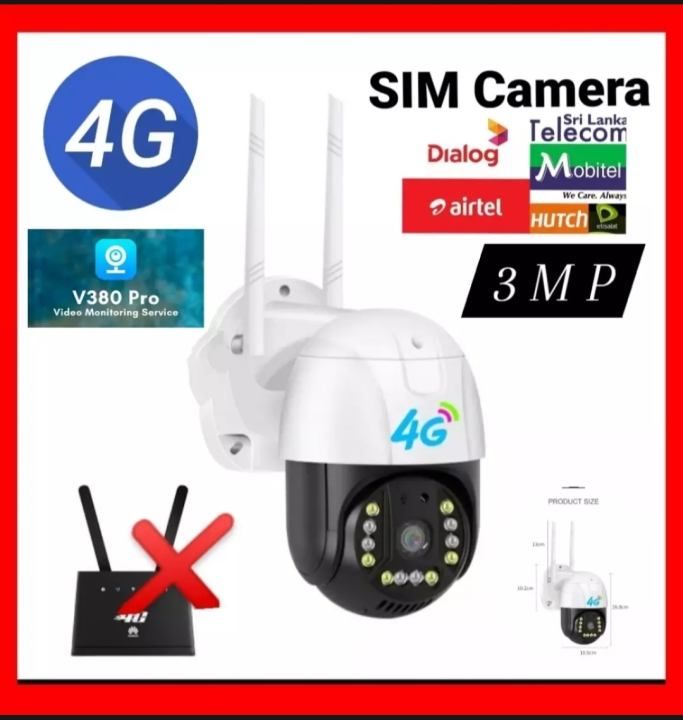 V380 Pro Smart Home Camera 4G SIM