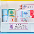 1Roll Cartoon Label Tape Name Sticker Multifunctional Label Sticker School Stationary Supplies. 