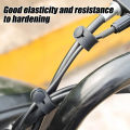10Pcs Motorcycle Rubber Frame Securing Cable Wiring Harness Power Cord Tie Clutch Line Brake Cable Ties Elastic Fix Accessories BRYT. 
