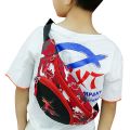 Kids Boys Girls Waist Bag, Stylish Cartoon Dinosaur Fanny Pack Crossbody Purse for Outdoor Activities Red. 