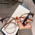 FNCXGE Women Korean Style Anti Blue Light Myopia Glasses 0~-600 Unisex Retro Half-Frame Replaceable Lens Men Fashion Anti Radiation Shortsighted Eyeglasses. 