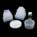 Transparent Plastic Jewelry Storage Box Adjustable Storage Container - 1pc/bag. 