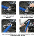 Impact Ready Offset Extension Wrench Tight Reach Extension Wrench Set with 1/2", 1/4" and 3/8" Versatile Tool for DIY Professional Use. 