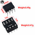 20pcs 10 Each Ne555 Ne555p Ic 555 Timer Programming Oscillator Chip 8 Pin Dip Sockets. 