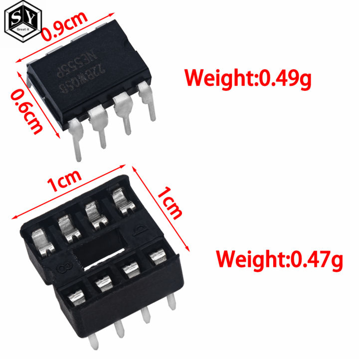 20pcs%2010%20Each%20Ne555%20Ne555p%20Ic%20555%20Timer%20Programming%20Oscillator%20Chip%208%20Pin%20Dip%20Sockets%20-%20Image%205